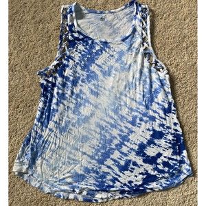 Women’s Juniors So Brand Blue Tie Dye Tank Top | Size Medium | Good Condition